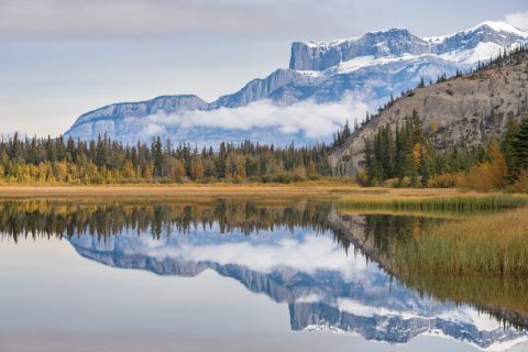 Reflecties in Jasper Lake
