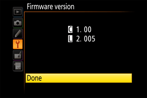 Nikon firmware update