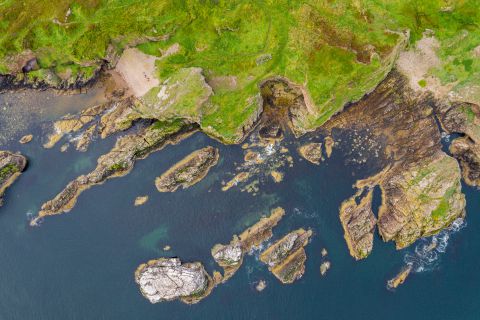 Moray Coast vanuit de lucht