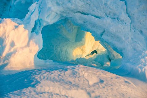Detail van ijsberg - Ilulissat, Groenland
