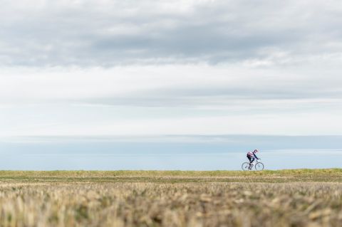 Fietser in de Vlaamse Ardennen